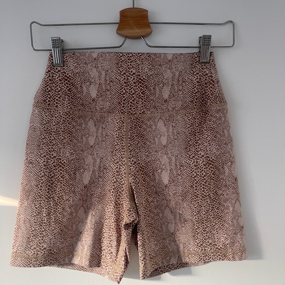 KAVALA SNAKESKIN BIKER SHORTS